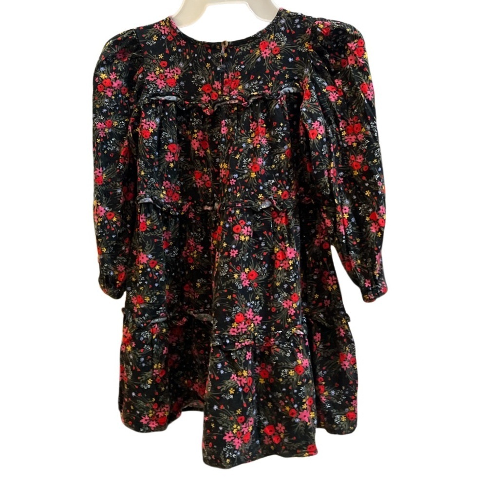 Cat & Jack Girls Green Floral Dress